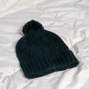 Green Pom Beanie